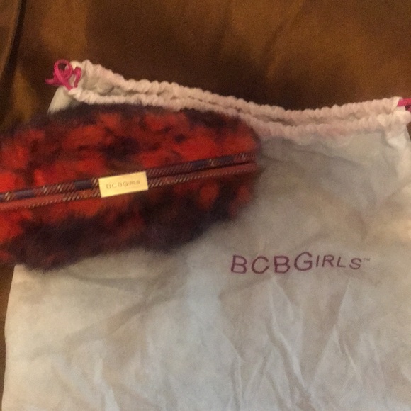 BCBGirls Genuine Fur and Suede Clutch - Picture 6 of 6